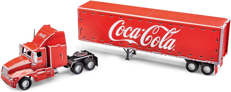 Revell 3D Puzzle 00152 Coca-Cola Weihnachtstruck mit LED-Beleuchtung Welt in 3D entdecken, Bastelspa