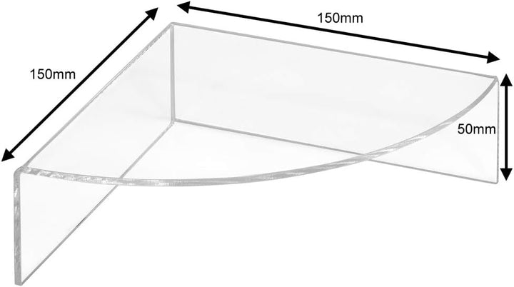 4er Set Dekopodeste in 50, 100, 150 und 200mm Höhe, aus glasklarem Acrylglas/Warenpodest/Warenträger
