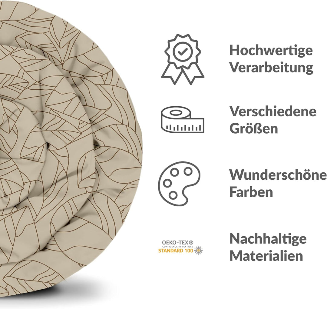 Gravity Gewichtsdecke Bezug - Schlaufen Bezugssystem mit Reissverschluss Baumwolle Deckenbezug für E