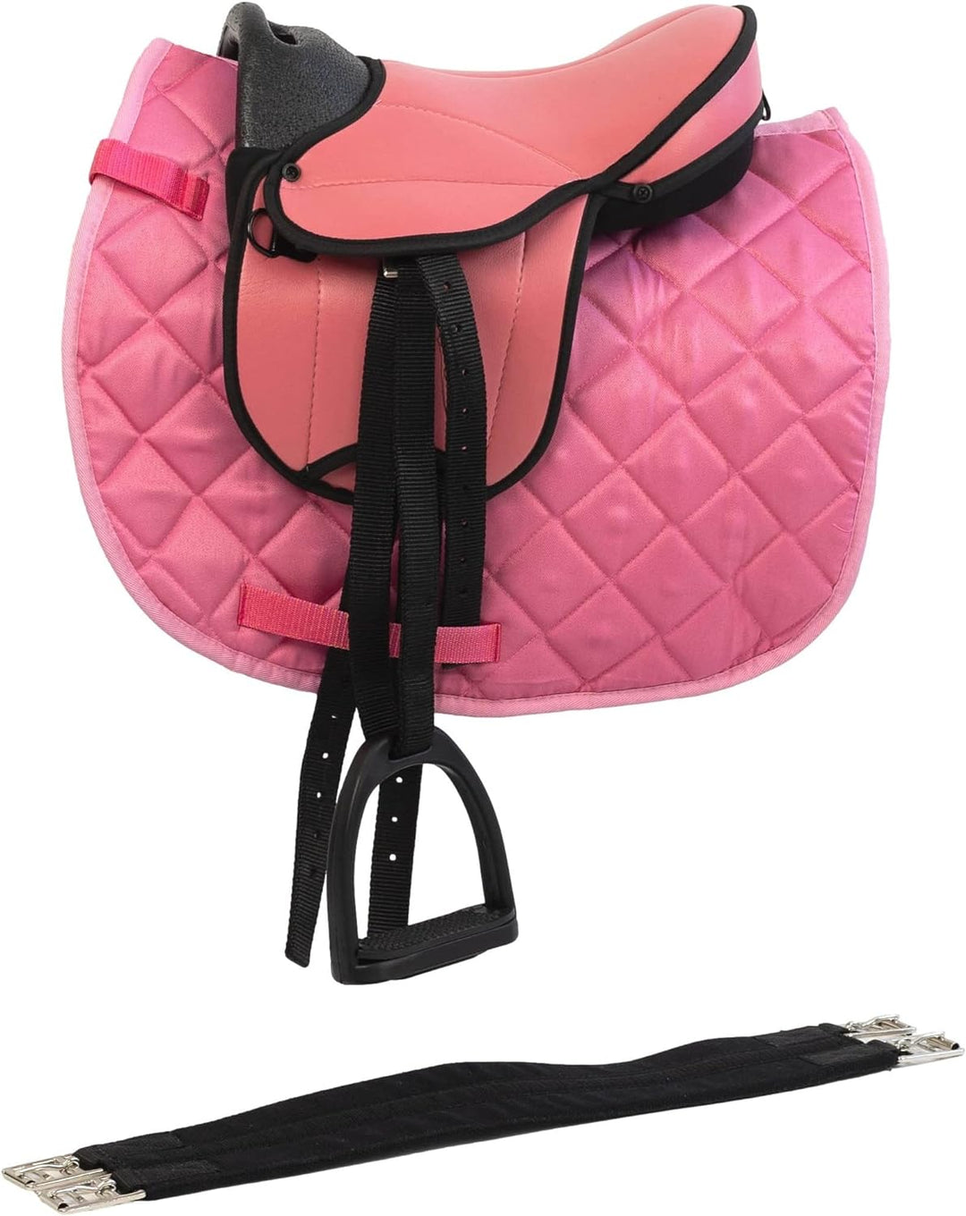 Marengos - Shettysattel-Set | Sattel für Holzpferd & Shetty | mit Sattelgurt, Schabracke, Steigbügel