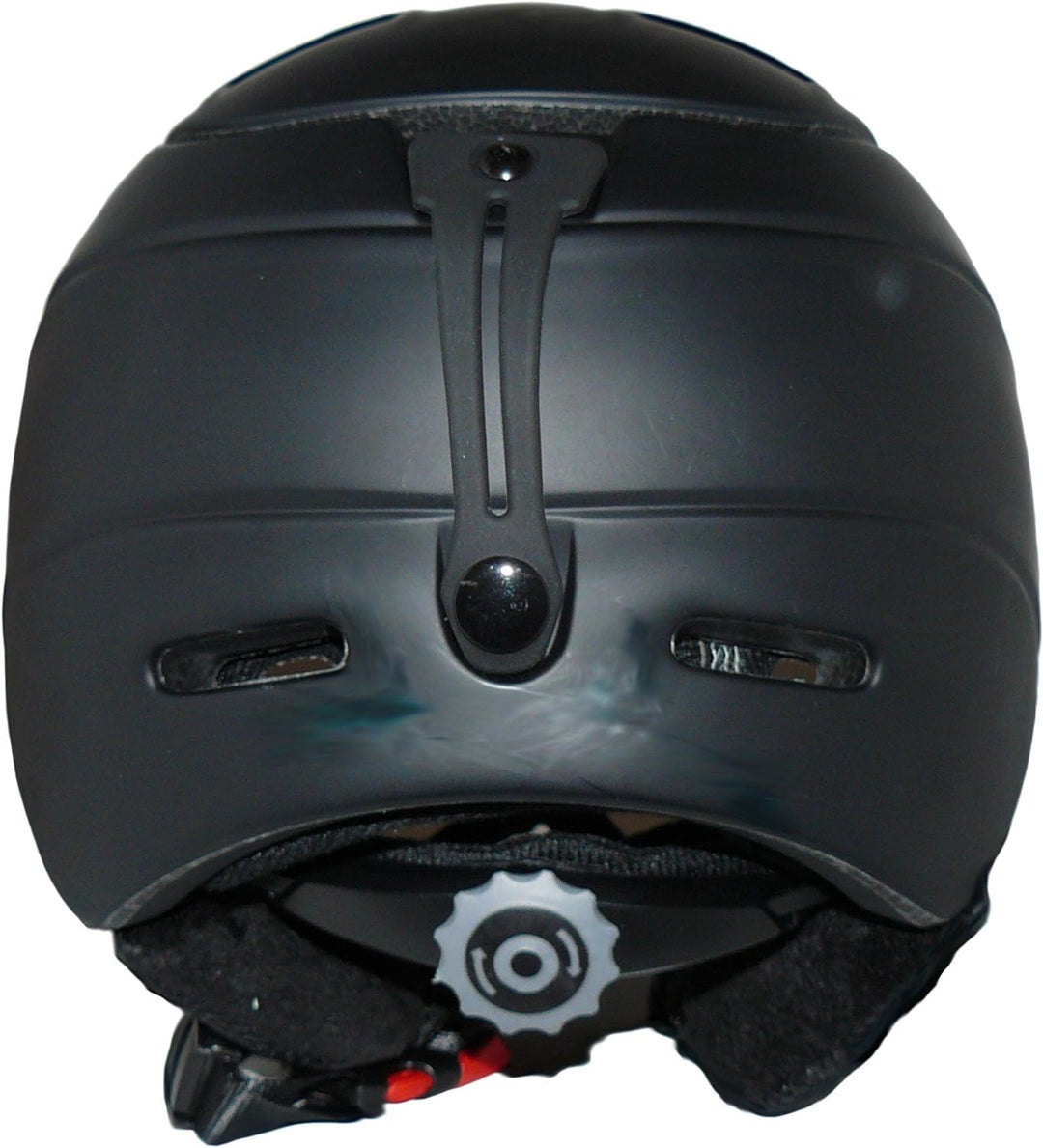 protectWEAR Skihelm MS95 schwarz matt mit Zwei Visieren klappbar, S