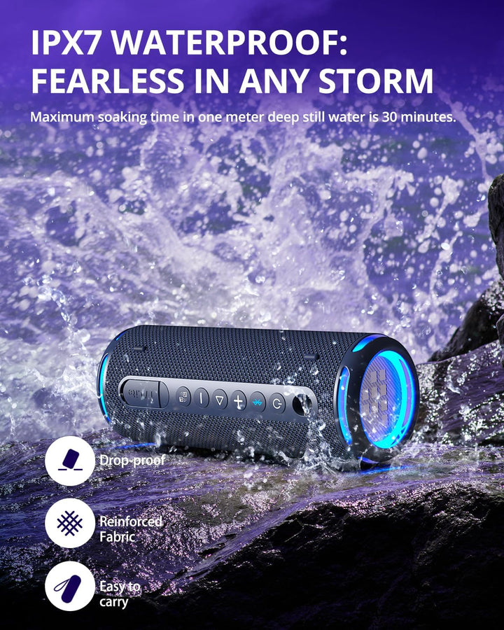 Tronsmart T7Lite Bluetooth Lautsprecher mit Dual Treiber Starkem Bass, IPX7 Wasserdicht, Stereo-Soun