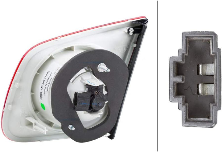 HELLA 2ZR 983 170-031 Heckleuchte - Glühlampe - innerer Teil - links - für u.a. VW Jetta III (1K2) L