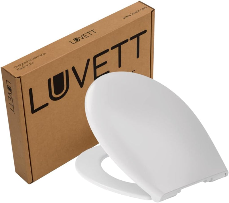 LUVETT® WC-SITZ C290, oval, doppelte Absenkautomatik Softclose, einfache Reinigung,Toilettendeckel a