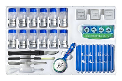 Bresser trinokulares Stereomikroskop Analyth STR Trino 10x - 40x & Junior Experimentier-Set mit Obje