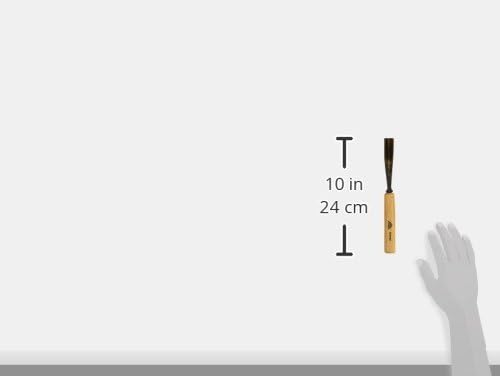 STUBAI Stemmeisen Stechbeitel Serie 52 - Form 40 | Gebogener Gaissfuss 20 mm, mit Holzgriff, für Ker