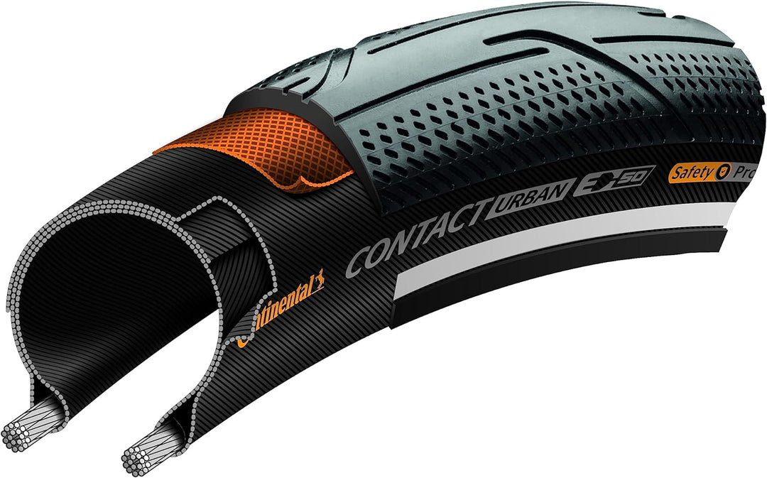 Continental Contact Urban Faltreifen // 35-349 (16x1,35') Black/Black 16", 16 x 1.35, Black/Black 16