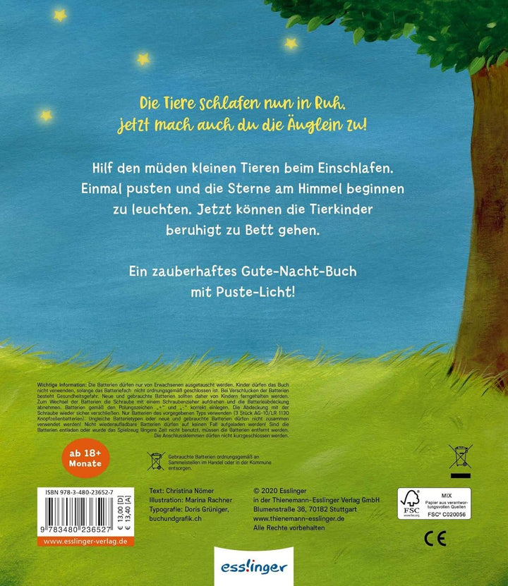 Vtech Baby Fütter Mich Dino – Sprechender Dinosaurier & Mein Puste-Licht-Buch: Wenn im Dunkeln Stern