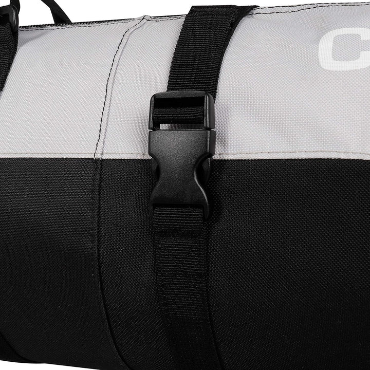 BRUBAKER Skitasche CarverPro XP Schwarz Silber - Skisack für 1 Paar Ski und Stöcke mit gepolsterten