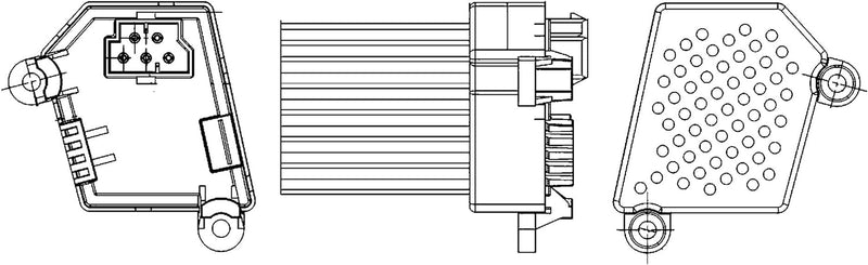 BEHR HELLA SERVICE 5HL 351 311-521 Regler, Innenraumgebläse