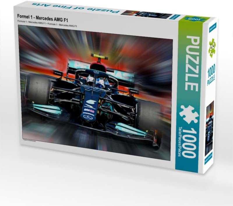 CALVENDO Puzzle Formel 1 - Mercedes AMG F1 | 1000 Teile Lege-Grösse 64 x 48 cm Foto-Puzzle für glück