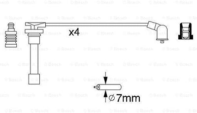 Bosch 0986356793 - Zündleitung - 4er Set