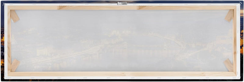 Bilderwelten Leinwandbild - Blick über Budapest - Panorama Quer, 40cm x 120cm, 40cm x 120cm