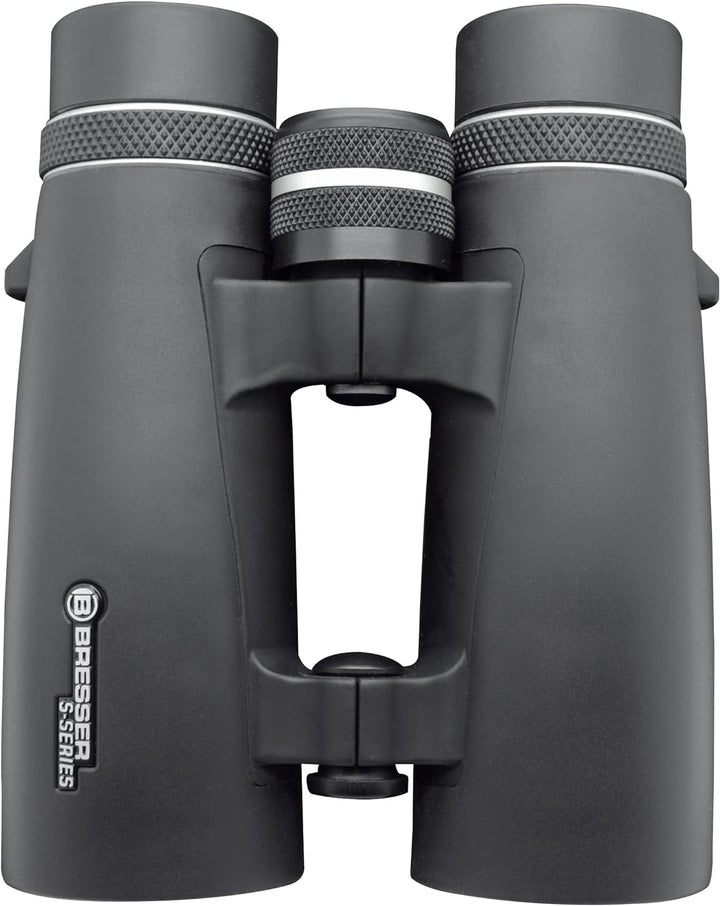 Bresser Fernglas S-Series 8x42 mit Dachkant-Optik, Mehrschichtvergütung und offener Brücke mit gummi