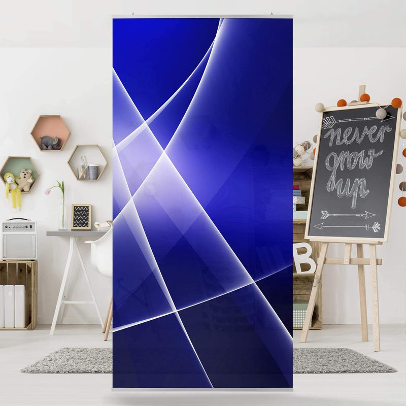 Bilderwelten Raumteiler Blue Disco 250x120cm inkl. transparenter Halterung 250x120cm incl. transpare