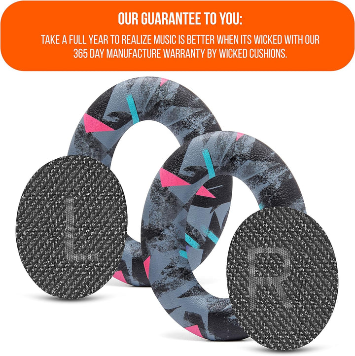 WC Wicked Cushions Ersatz-Ohrpolster Kompatibel mit Bose QuietComfort 35 (QC35) & QuietComfort 35ii