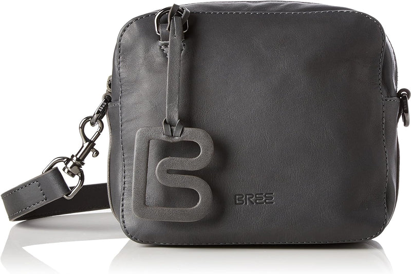 BREE Damen Stockholm 30, Slate, Cross Shoulder Xs W 184030 Umhängetasche, Grau (Slate 950)