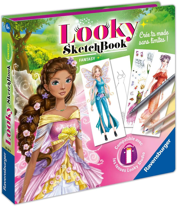 Ravensburger Looky Sketch Book – Fantasy – Kreative Freizeit – Modezeichnung – Stylismus – Entspannt