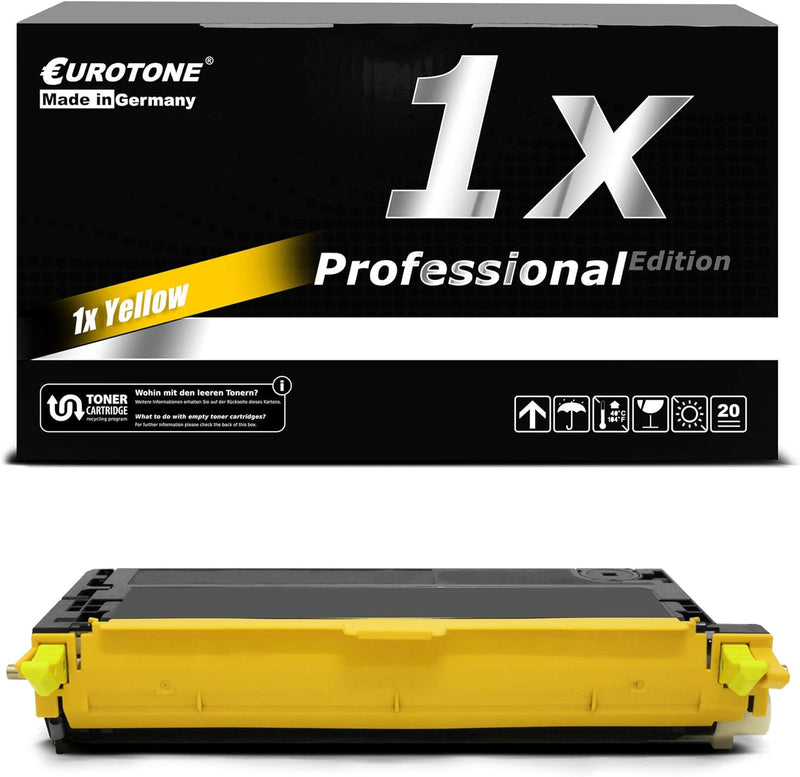 Eurotone 1x Müller Printware Toner für Dell 3110 3115 cn ersetzt 593-10173 NF556 Gelb Yellow 1x Yell