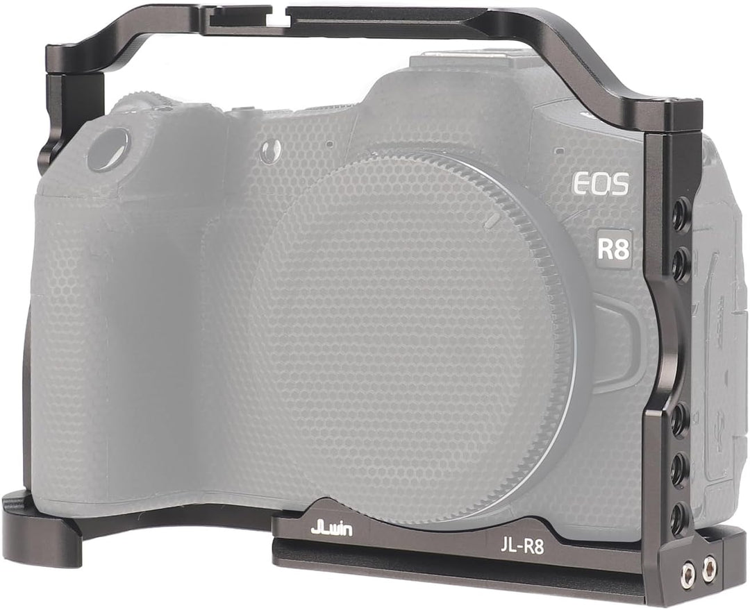FOTGA Kamerakäfig für Canon EOS R8 Kamera, Aluminium Video Vlogging Käfig Stabilisator Rig mit Kalts