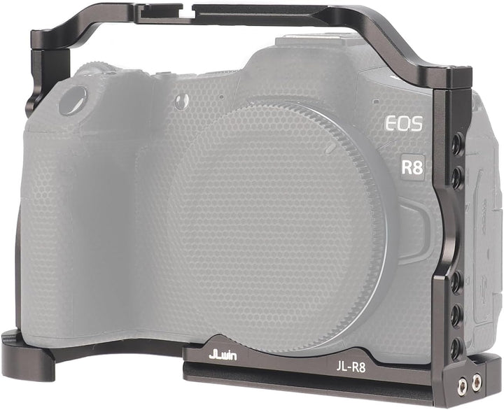 FOTGA Kamerakäfig für Canon EOS R8 Kamera, Aluminium Video Vlogging Käfig Stabilisator Rig mit Kalts