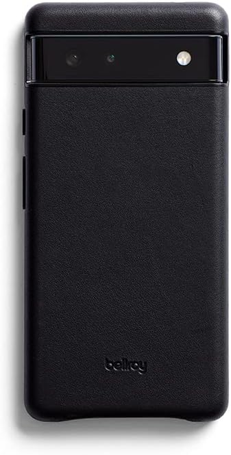 Bellroy Lederhülle für Pixel 6a – (Schlanke Handyhülle) - Black Schwarz, Schwarz