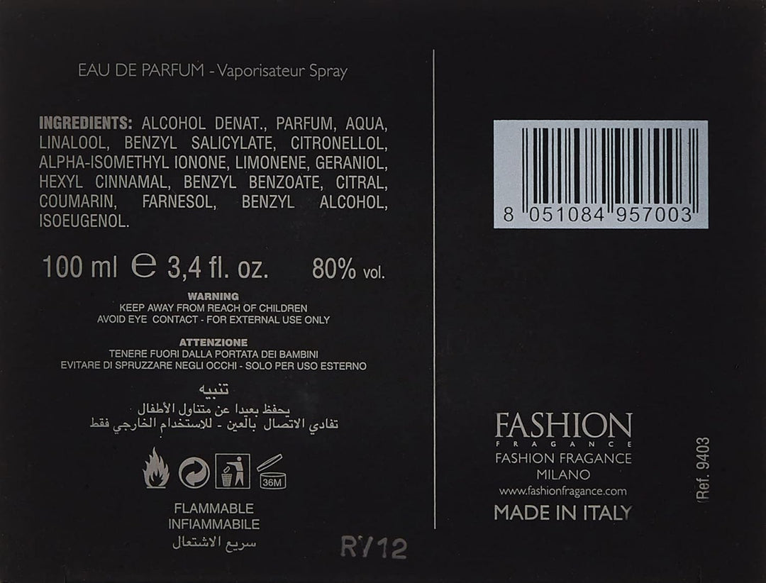 Roccobarocco Black Eau De Parfum für Damen, 350 g