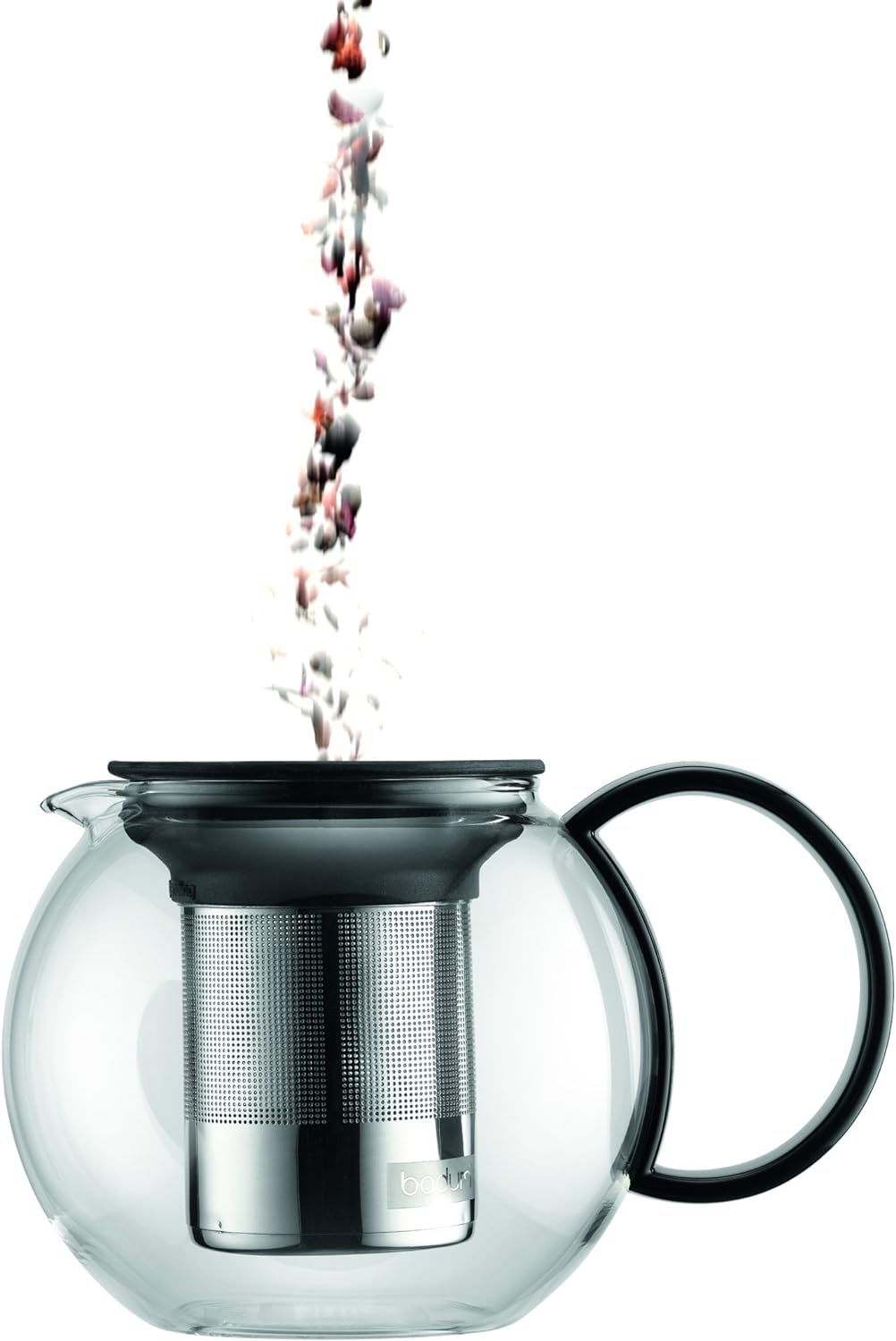 Bodum Assam, Glas, Schwarz, 3 Stück (1er Pack) 3 Stück (1er Pack) Schwarz, 3 Stück (1er Pack) Schwar