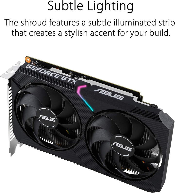 ASUS Dual GeForce GTX 1650 V2 4GB OC Edition GDDR6 Gaming Grafikkarte (NVIDIA Turing Architektur, 4G