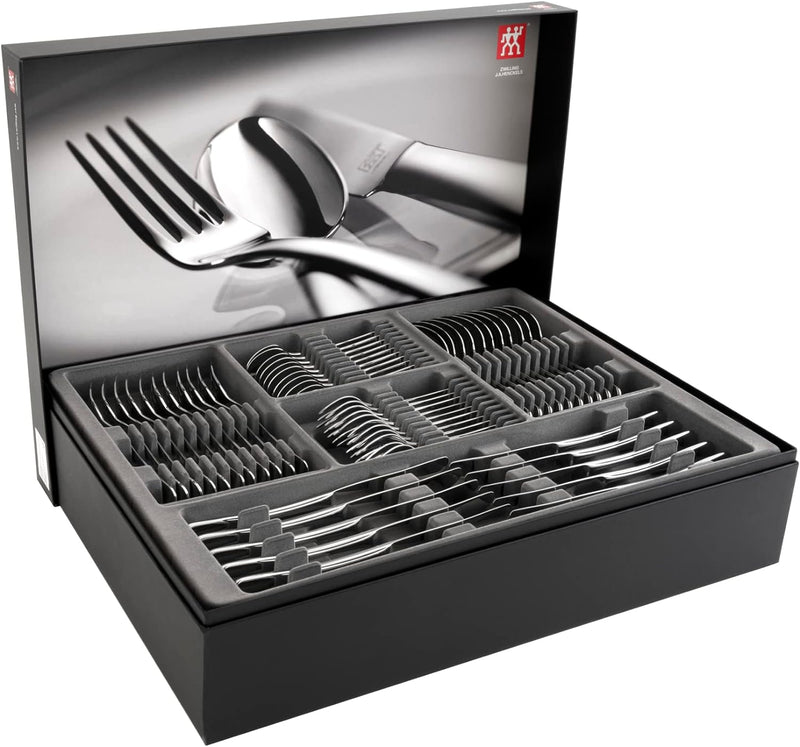 ZWILLING Nottingham Besteck-Set, 72-teilig, Für 12 Personen, 18/10 Edelstahl/Hochwertiger Klingensta