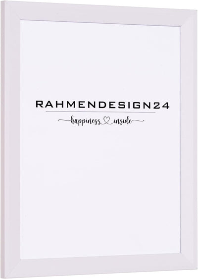 Rahmendesign24 Bilderrahmen Rio 50x60 Weiss (matt) Fotorahmen, Wechselrahmen, Posterrahmen, Puzzlera