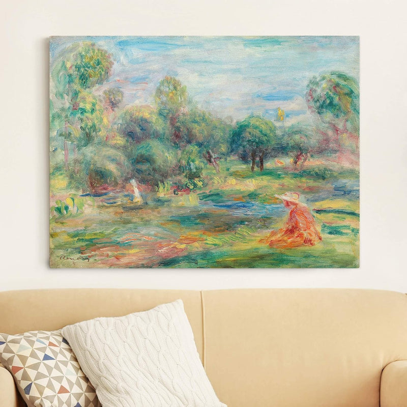 Bilderwelten Leinwandbild - Auguste Renoir - Landschaft bei Cagnes - Quer 3:4, 90cm x 120cm, 90cm x