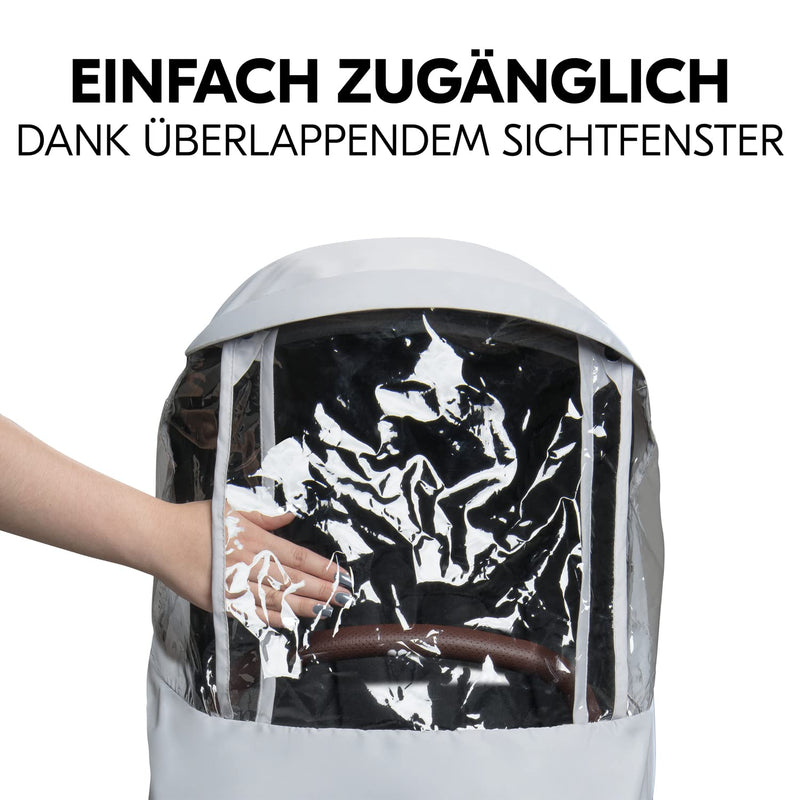 Hauck Regenschutz für Babywanne und Buggy Walk N Care, Einfach Zugängliches Sichtfenster, Universell