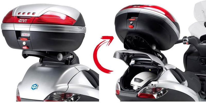 Givi SR134 Topcase-Träger klappbar Monokey Koffer mit M5 Platte, TU EU