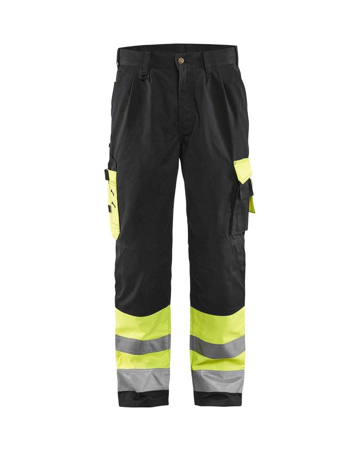 Blaklader 15841860 Hose mit hoher Sichtbarkeit, gelb/ schwarz, grootte C54 C54 Dark Yellow / Black,