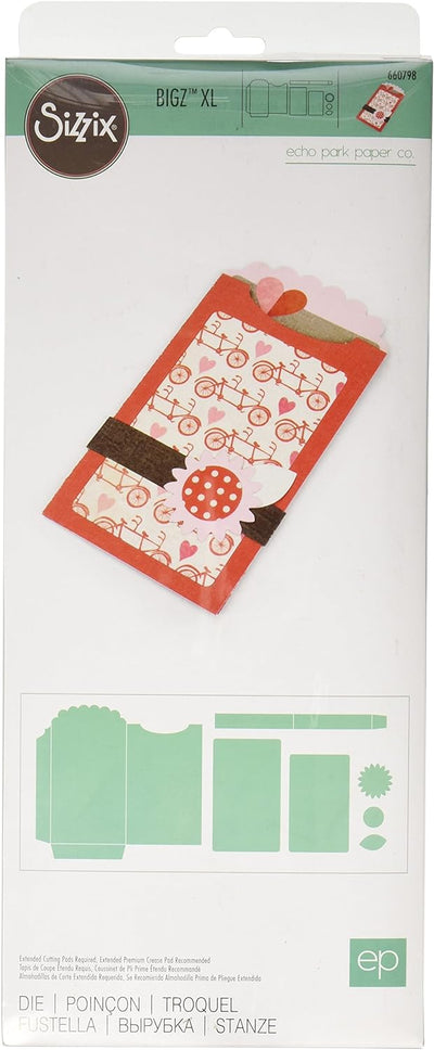 Sizzix Bigz XL Die by Echo Park 6"X13.75"-Gift Card Holder #2