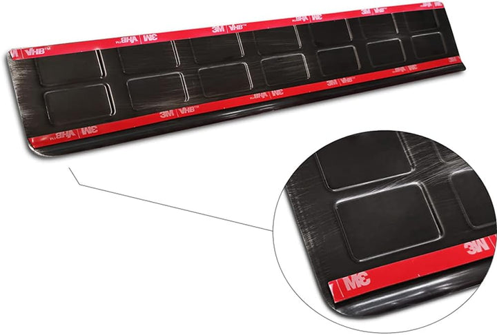 Avisa Black INOX Door sill Protectors Compatible with Citroën Spacetourer & Jumpy/Peugeot Expert & T