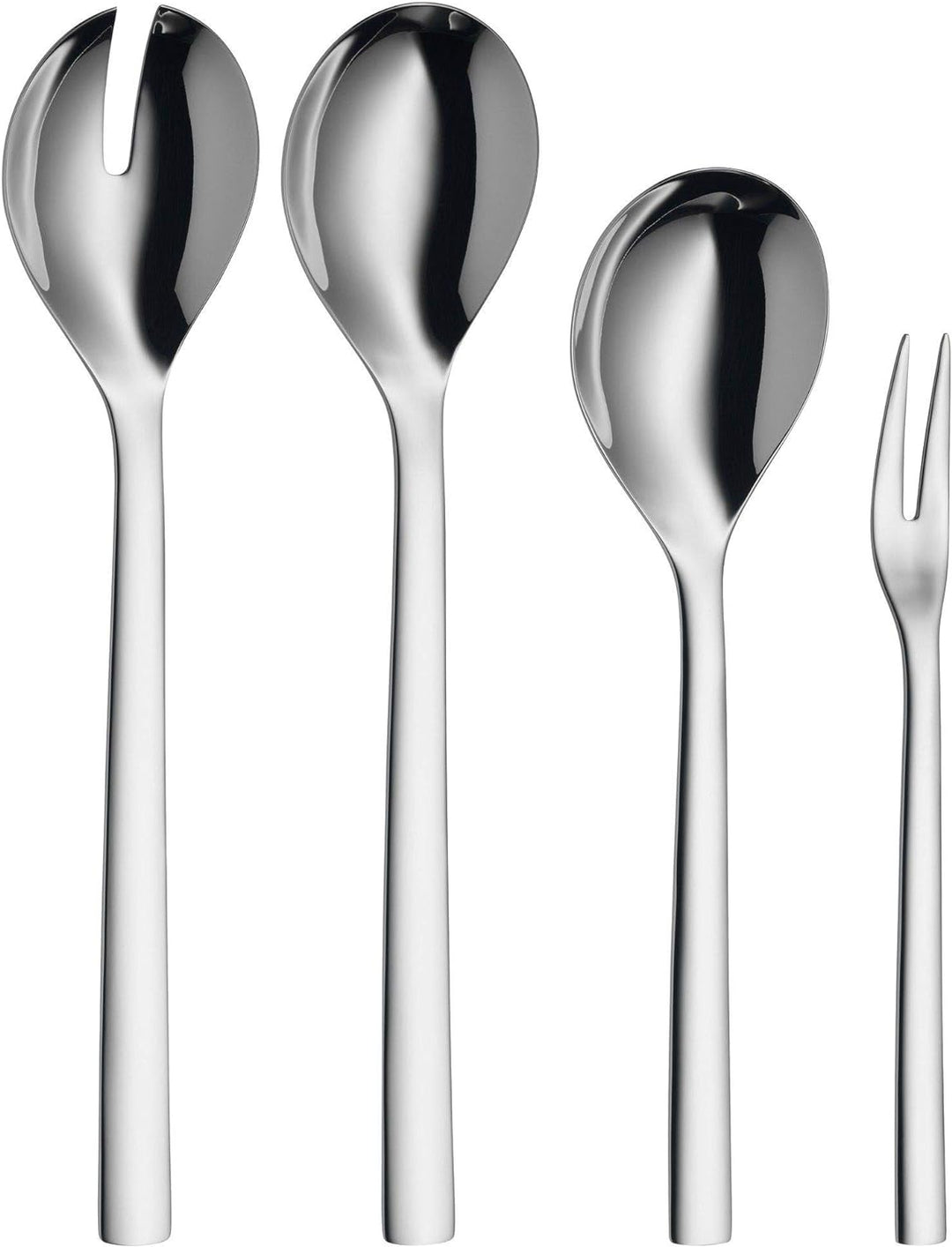 WMF Servierteile-Set 4-teilig Salatbesteck Servierlöffel Serviergabel Nuova Cromargan Edelstahl rost