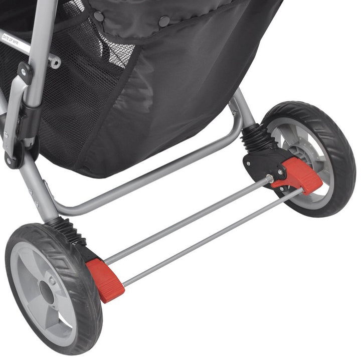 Festnight Geschwisterwagen Kinderwagen Geschwisterkinderwagen aus Stahl + Oxfordgewebe für 1-2 Kinde