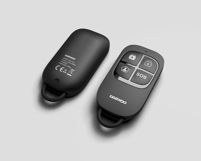 Daewoo WRC501 818012 Fernbedienung Alarm, Schwarz, fernbedienung
