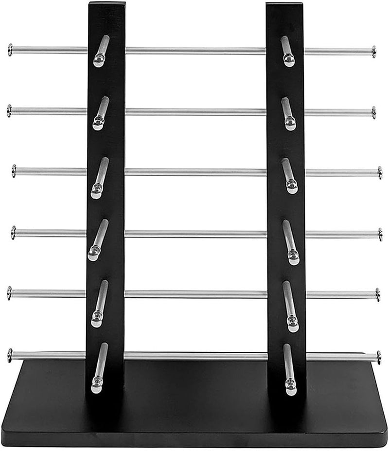 Brillenständer Vendee-AM, Brillenhalter Brillendisplay für 12 Brillen, 42x39cm - schwarz