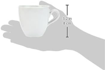 Alessi Mami“ Kaffee-Obertasse 6 Stück aus weissem Porzellan 8,0cm, 8 cm, 6 6er-Set, 6er-Set