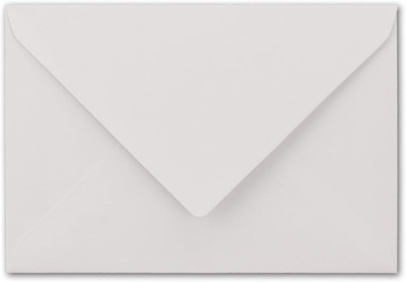 Kuverts Weiss - 75 Stück - Brief-Umschläge DIN C6-114 x 162 mm - 11,4 x 16,2 cm - Nassklebung - matt
