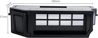 Ersatz-Staubsaugerbehälter, passend für Ecovacs T10/T10 TURBO/X1 Roboter-Staubsauger-Mülleimer Schwa