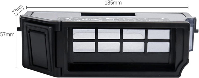 Ersatz-Staubsaugerbehälter, passend für Ecovacs T10/T10 TURBO/X1 Roboter-Staubsauger-Mülleimer Schwa