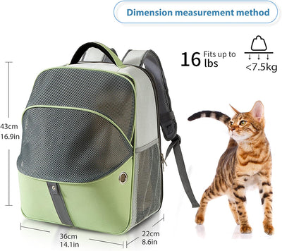 PETCUTE Hunderucksack Atmungsaktiv Hundetragetasche Katzenrucksack Faltbar Haustier Rucksack Wanderr