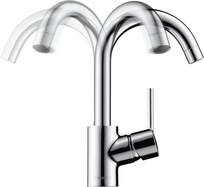 hansgrohe Focus M41 - Küchenarmatur, 1 Stahlart, Wasserhahn Küche mit Auslaufhöhe 260 mm, Mischbatte