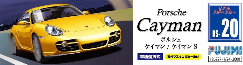 1/24 Rial Sports Car Series No.20 Porsche Cayman / Cayman S mit dem Fensterrahmen Maskierung Dichtun