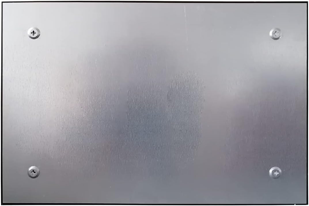 ALLboards Glasboard Magnetisch Grau 60x40cm, Rahmenlos, Glastafel, Magnettafel, Gehärtetes Glas, Gra
