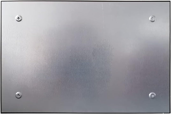 ALLboards Glasboard Magnetisch Grau 60x40cm, Rahmenlos, Glastafel, Magnettafel, Gehärtetes Glas, Gra